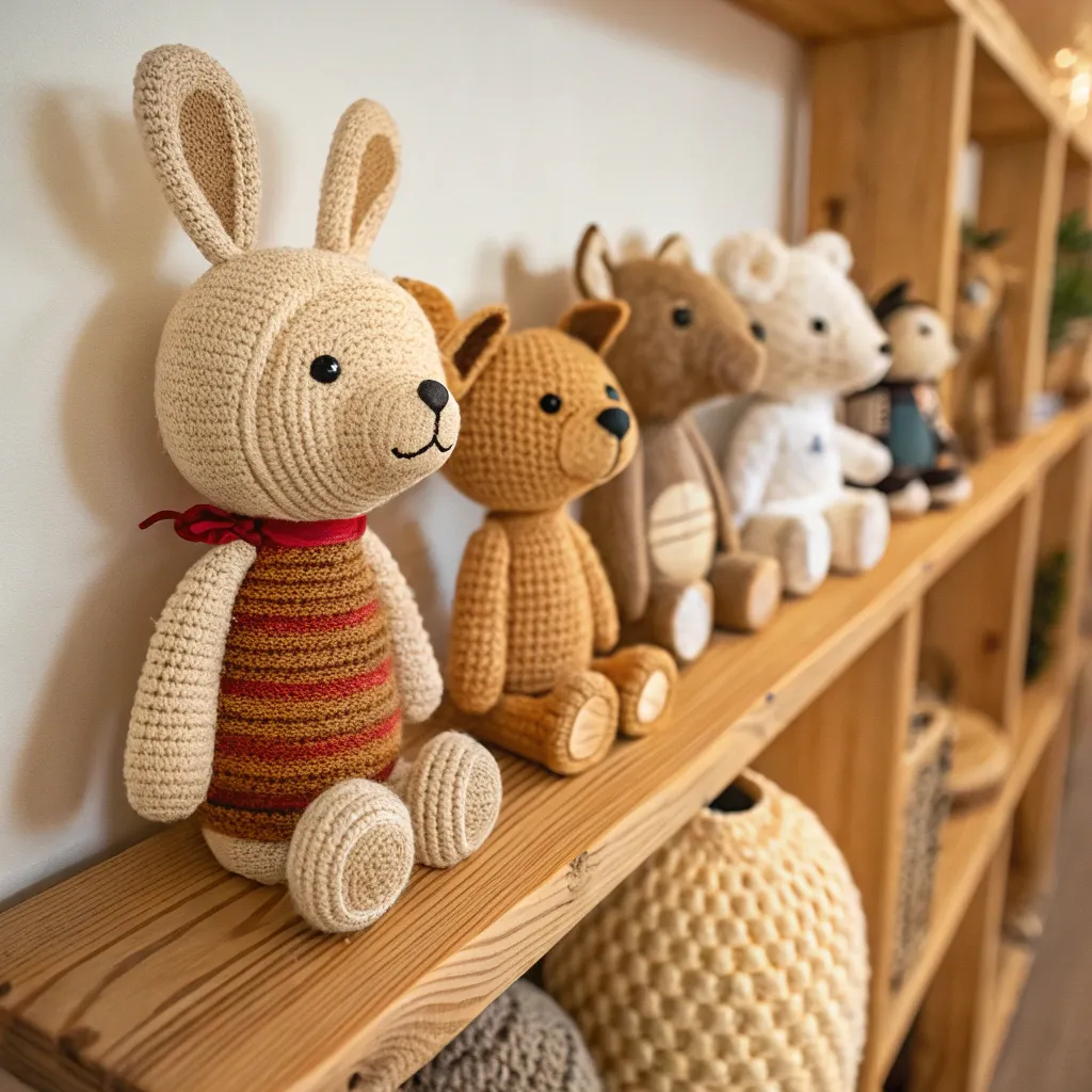 Collection of handmade toys